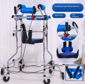 Déambulateur et rollator pliable léger pour personnes âgées, aide à la mobilité réglable en hauteur avec un soutien stable - Product Image 5
