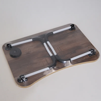 Support de lecture pour ordinateur Portable avec pieds pliables et fente pour tasse, support pour ordinateur Portable pour lit, Table de plateau de lit Portable