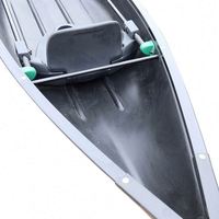 Nouveau design, canoë de pêche en mer monoplace, haute vitesse, économique, stable, moderne, en HDPE, 3,1-4m