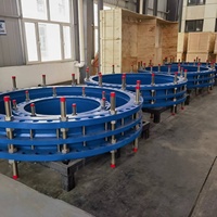 VEYRON Promotion : Raccord mécanique à double bride en fonte ductile et acier au carbone pour tuyaux, avec vérin hydraulique de démontage par expansion pour l'eau