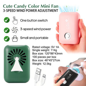 Ventilador de Pestañas Portátil Mini con Descuento, Ventilador de Mano Recargable USB para Secar Pestañas y Uñas - Product Image 2
