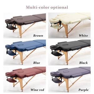 Table de massage, Table de massage professionnelle pour lit <span class=keywords><strong>spa</strong></span>, Lit de massage en bois pliable portable - Product Image 4