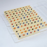 Tuile de rami personnalisée acrylique jeu ensemble Lucite Judaica cadeau juif