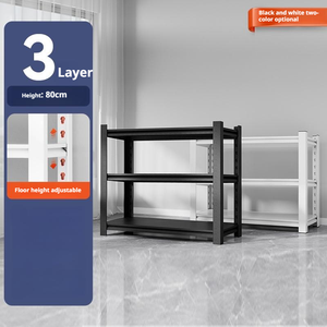 Étagère en acier angulaire multi-niveaux à 3 niveaux en acier inoxydable, étagère pour plantes, protection contre la corrosion, rayonnage léger pour supermarché et entrepôt - Product Image 3