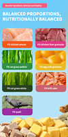 Friandises lyophilisées pour animaux de compagnie, très vendues, à base de bœuf, poulet et canard, pour chiens et chats, haute valeur nutritionnelle, friandises d'entraînement pour animaux de compagnie