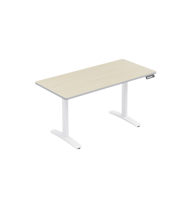 Table d'étude ergonomique professionnelle OMNI, bureau électrique réglable en hauteur avec une large plage de hauteur et des roulettes