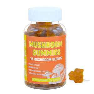 Chinahherbs nấm Gummies hỗ trợ năng lượng và tập trung nấm bổ sung khỏe mạnh tiêu hóa Gummies - Product Image 1