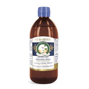 Olio di mandorle dolci Marnys 1000 ml, olio condizionante per pelle e capelli - Product Image 1