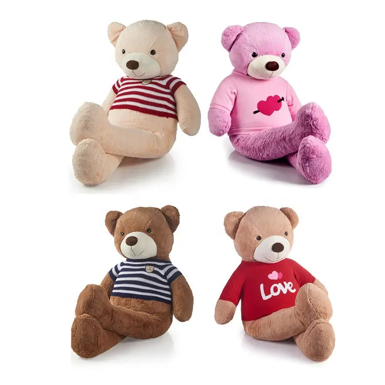 Wholesale Unstuffing Large Teddy Bear Giant Skin Cheap Cute Valentine Giant Big Teddy Bear Plush