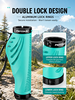 Puños de Bicicleta Ergonómicos MOTSUV con Perfil de Albóndiga, Diseño Ergonómico, Antideslizantes, Absorbentes de Vibraciones, Accesorios para Ciclismo Anti-fatiga