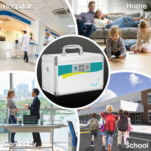 Trousse de Premiers Secours de Bureau en Promotion, Boîte de Rangement Carrée <span class=keywords><strong>avec</strong></span> Serrure à <span class=keywords><strong>Clé</strong></span> pour <span class=keywords><strong>Pharmacie</strong></span> et Maison, Emballage Carton - Product Image 6