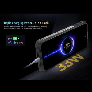 Pour <span class=keywords><strong>Oukitel</strong></span> WP19 Pro 8GB + 256GB 6.8 pouces 4G Android 13 MediaTek Helio G99 Octa-Core téléphone robuste avec IP68 noir - Product Image 4