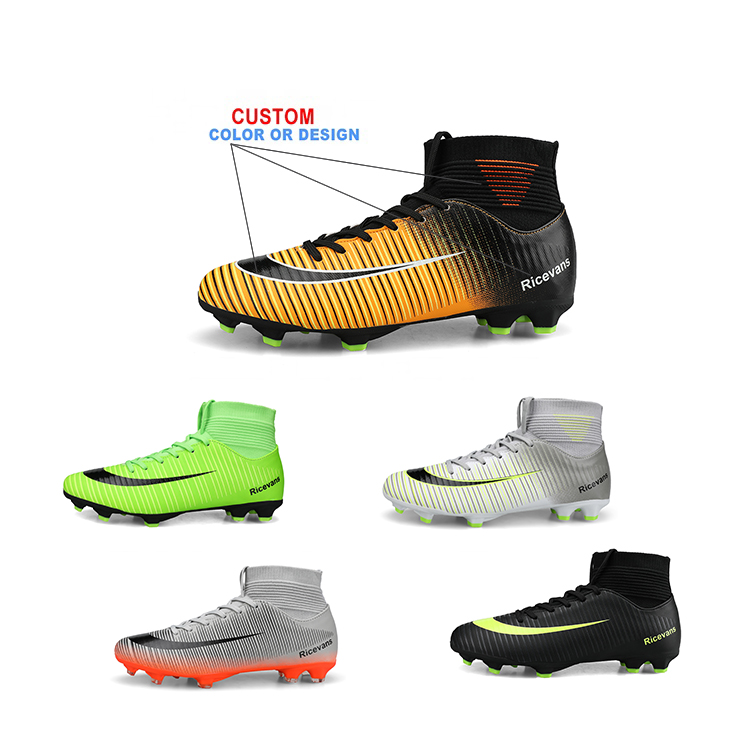 New Arrival Wholesale Customize Boy'S White Turf Indoor Futsal Football Cleats Soccer Shoes For Men