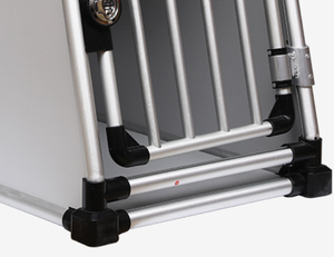 2025 Aluminium Zware Hondenautokooi Dubbele Deuren Ontsnappingsbestendig Groot Kennelhuis Kampeermeubilair Huisdieren - Product Image 3