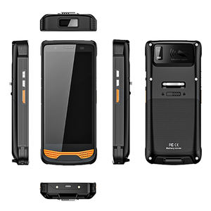 เครื่องสแกนบาร์โค้ด5.5นิ้วจากโรงงาน pdas พร้อมวอลคอมม์แอนดรอยด์13 PTT NFC UHF เครื่องสแกนบาร์โค้ด2D <span class=keywords><strong>RFID</strong></span> เครื่องชาร์จแท่นชาร์จ - Product Image 3