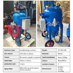 Sandblaster Industrial <span class=keywords><strong>de</strong></span> Alta Presión, Húmedo/Seco, sin Polvo, con Motor y Bomba, <span class=keywords><strong>para</strong></span> Eliminación <span class=keywords><strong>de</strong></span> Óxido <span class=keywords><strong>de</strong></span> Metal y Cerámica, y <span class=keywords><strong>Chorro</strong></span> <span class=keywords><strong>de</strong></span> <span class=keywords><strong>Arena</strong></span> - Product Image 2