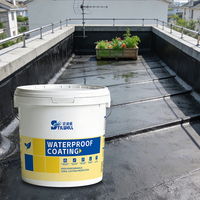 Revêtement liquide acrylique auto-adhésif imperméable pour toitures et murs, haute élasticité, scellant pour tuiles, application industrielle au pinceau