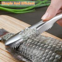 Nouveau design en acier inoxydable écailles de poisson grattoir couteau efficace écailleuse de poisson pour les outils de fruits de mer