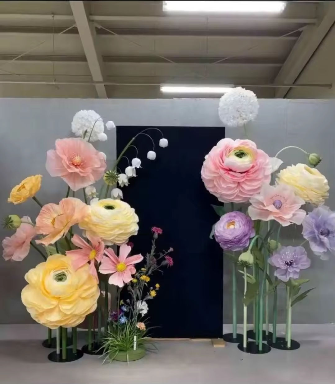 giant flower wedding