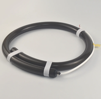 Diffuseur de lumière LED flexible en silicone rond lumineux à 360 degrés avec corps de lampe en cuivre de 8 mm de largeur de PCB, lumière néon