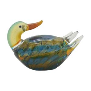 Handmade Murano Glass Duck - Artistic Animal Figurine