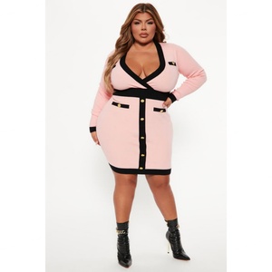 Nuevo Producto, Vestido Mini de Punto con Estampado Natural, Cintura Alta, Informal y Sencillo para Invierno, de Alta Calidad para Mujer - Product Image 5