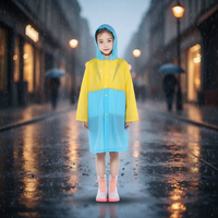 Sac à dos scolaire portable en PVC contrasté pour garçons et filles, imperméable et résistant à la pluie, avec motif de dessin animé pour enfants