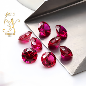 Corindón suelto Corte redondo Tamaño grande 3,0mm a 12mm 5 # Piedra de corindón - Product Image 1