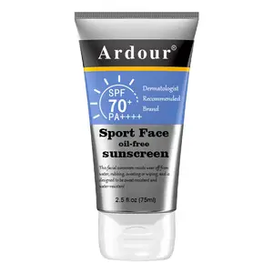 Lozione popolare per la protezione solare facciale con protezione solare UV ad ampio spettro resistente all'acqua SPF 70 + crema solare