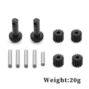 Juego de Engranajes Diferenciales de Acero, Engranaje Planetario 2382 para 1/10 TRXS Slash 2WD Rustler Stampede Bandit 2WD, Piezas de Mejora - Product Image 1