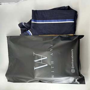 Biodegradable Eco Friendly Custom LOGO Poly Matte Black <b>Mailer</b> Envelope Courier Package Bag for <b>Shipping</b> Clothing Mailing Bags - Product Image 3