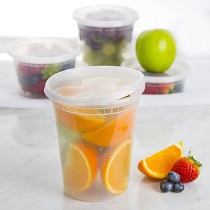 Conteneur de stockage en plastique empilable et étanche pour aliments, boîte à lunch de 32 oz - Product Image 6