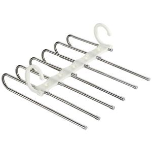 6 in 1 Edelstahl Platz sparen Multifunktion ales Klapp regal Kleider schrank Organizer Hosen Kleiderbügel - Product Image 3