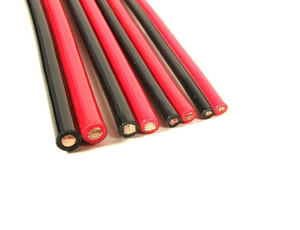Cordon zippé rouge/noir, fil de calibre 14, 6AWG, conducteur double blindé, fil pour bâche - Product Image 1