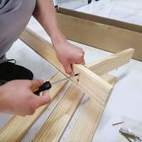 Cadre de tufting manuel en bois fait main pour la broderie au poinçon, idéal pour le dropshipping et la vente en gros