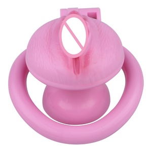 Sissy Chastity Cage Lock Vagina Penis Cage Sissy Sex <b>Toys</b> Breathable Resin Cock Cage <b>for</b> Sissy <b>Men</b> - Product Image 4