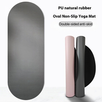 Tapis de yoga écologique antidérapant en forme d'arche ovale, logo personnalisé, 4,5/5 mm, tapis d'exercice doux de qualité supérieure, tapis de yoga en PU pour la pratique du Pilates