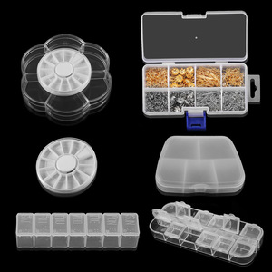 St. Kunkka Jewelry Organizer <b>Plastic</b> <b>Box</b> Multi Compartment Storage Case For Accessories And Jewelry AC0448 - Product Image 4