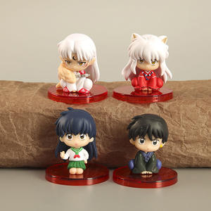 6 uds Anime Qversion Pvc estatua Modelo figura conjunto Higurashi <span class=keywords><strong>Kagome</strong></span> Sesshoumaru <span class=keywords><strong>Inuyasha</strong></span> acción juguete Anime figura - Product Image 5