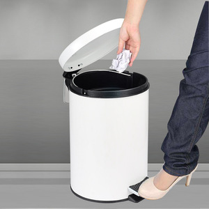 Seau de rangement écologique en acier inoxydable de 30 L à pédale, à ouverture lente et silencieuse, pour une utilisation en intérieur - Product Image 4