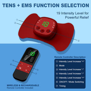 Dispositivo de Terapia TENS Inalámbrico Dual con Control Remoto para Aliviar el Dolor Corporal y la Fatiga Muscular - Product Image 6