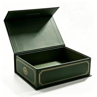 Boîte en papier rigide pliable OEM avec logo en relief, conteneur à couvercle magnétique pliable pour l'emballage de vêtements et de chaussures