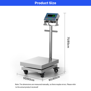 산업용 방수 스테인리스 스틸 304 벤치 스케일 100KG 5g 정확도 LED 디스플레이 OEM ODM 3년 보증 - Product Image 3