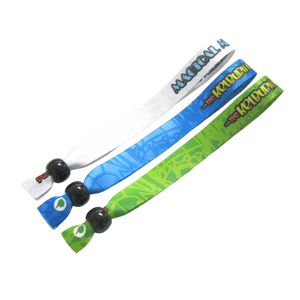 Pulsera de Tela Tejida Personalizada para Eventos y Festivales con Logotipo Personalizado y Cierre - Product Image 1