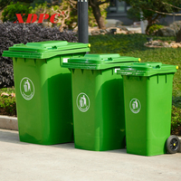 Vhxdpc — poubelle en plastique de 360 litres, pour extérieur et jardin