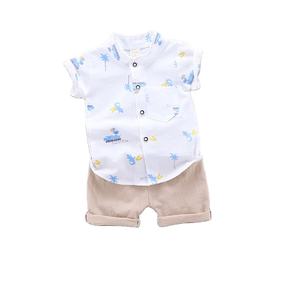 Conjunto de Ropa de Verano para Bebé Niño, Color Blanco, en Oferta, Regalo de Ropa para Niños Pequeños - Product Image 1