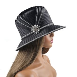 Hoàn Hảo Trà Đảng Nhà Thờ Hat Ưa Thích Thanh Lịch Satin Trang Phục Chính Thức Hat Tùy Chỉnh <span class=keywords><strong>Kentucky</strong></span> Derby Hat Cho Phụ Nữ Cuộc Sống Hàng Ngày Tóc Trang Trí - Product Image 4