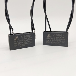 <span class=keywords><strong>Condensateur</strong></span> à film polypropylène Hongye CBB61 250V-500V pour ventilateur d'extraction / hotte aspirante / démarreur de moteur AC avec fils 0,5-<span class=keywords><strong>30</strong></span>μF - Product Image 2