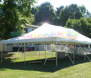 Tente de réception extérieure imperméable avec armature Kingpoles à poteaux hauts pour remplacement de poteaux - Product Image 2
