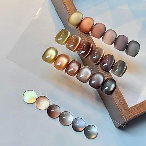 AILANUO 6-color tortoiseshell tea Series cat's Eye <b>Gel</b> <b>nail</b> <b>Polish</b> series 15ml cat's eye <b>gel</b> <b>Polish</b> TPO Free Hema Free OEM ODM - Product Image 1